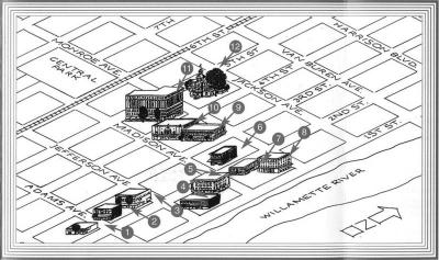 Map of the Downtown Corvallis Historic Walking Tour