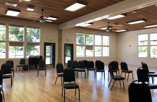 Chandler Hall with chairs