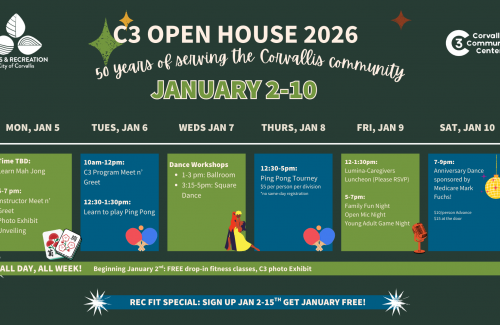 Open House schedlue
