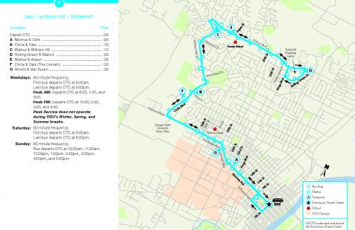 Route 1 Map August 2023