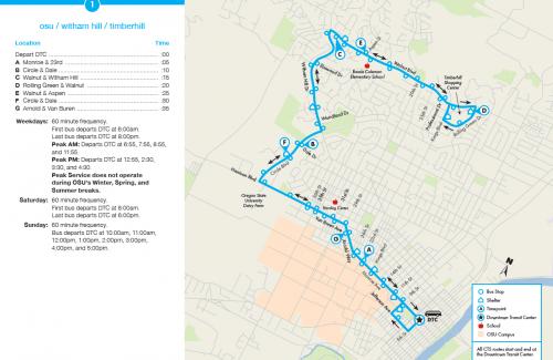 CTS Route 1 Map