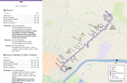 CTS Route 2 Map