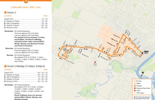 CTS Route 3 Map