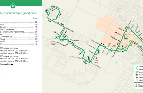 CTS Route 8 Map