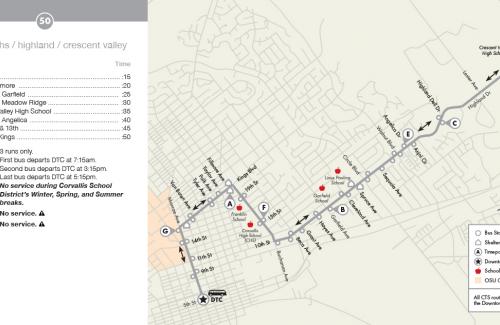 CTS Route 50 Map