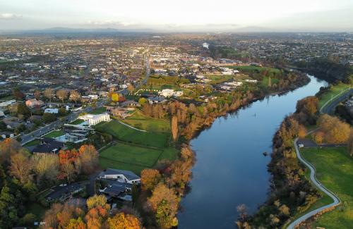 Corvallis Aerial Photo with River