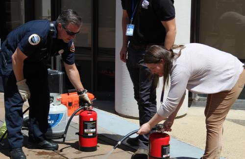 Fire extinguisher training