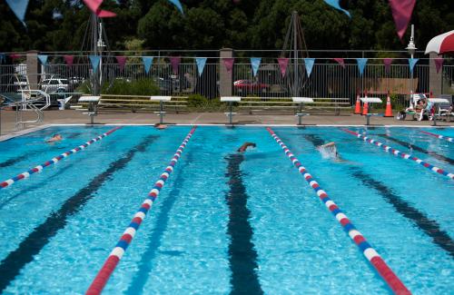 outdoor lap pool