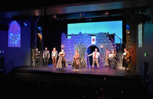 medieval performance on stage