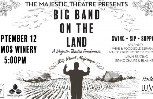 Big Band on the Land promotional slide