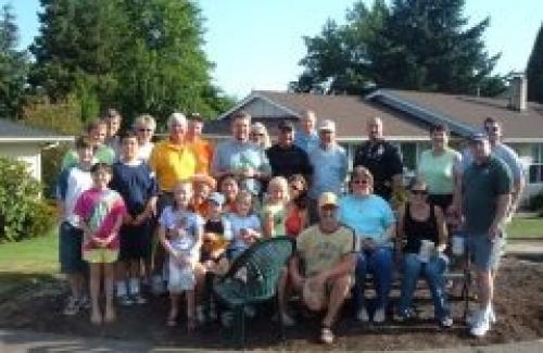 National Night Out Crew outside during the day