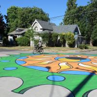 Painted Intersection in Corvallis