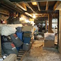 Basement storage at Majestic Theatre