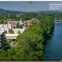 Corvallis riverfront on a sunny summer day