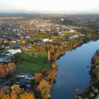 Corvallis Aerial Photo with River