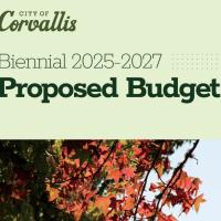 Finance Budget document cover showing the city logo 