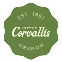 City of Corvallis green medallion decroative graphic