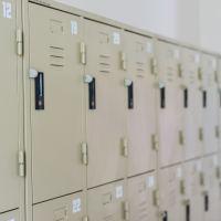 Row of lockers