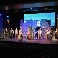 medieval performance on stage