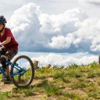 Kids mountain biking