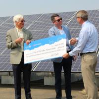 Solar panels at the Corvallis Municipal Airport