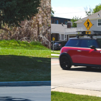 Photos of E-Micromobility devices in use. 