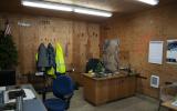 Cluttered work space for Public Works Department