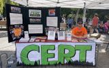 CERT volunteers at the Corvallis Farmers Market. 