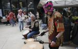 band playing live music