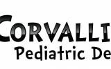 Corvallis KIDS Pediatric Dentistry logo, a happy tooth holding a toothbrush Corvallis KIDS Pediatric Dentistry logo, a happy tooth holding a toothbrush
