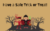 Social Media Post for Trick or Treat Safety