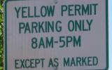 Parking sign