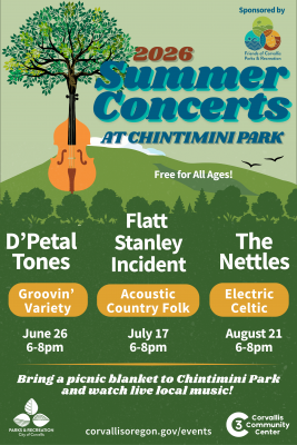 Poster for 2026 Summer Concerts at C3