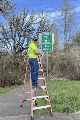 Adopt-A-Path Sign Installation