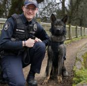 Officer Nathan Diebel and K-9 Nexus