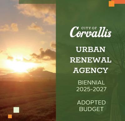 Cover page of BN 25-27 Adopted CURA Budget City of Corvallis
