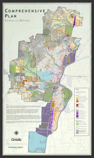 Corvallis Comprehensive Plan map