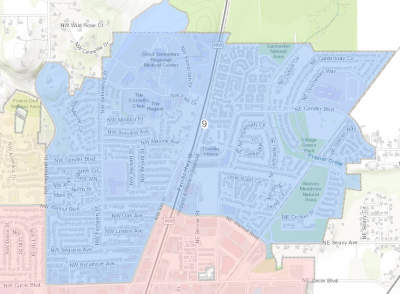 Ward 9 in northeast Corvallis