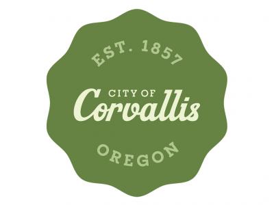 Corvallis Green Medallion with City Logo 