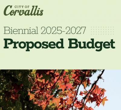 Cover image for the Corvallis Biennial 2025-2027 Proposed Budget Document 