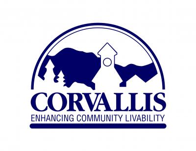 City of Corvallis logo in blue
