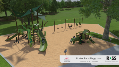 Porter Park new playground artists' rendering