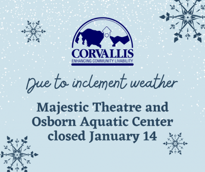 Majestic Theatre and Osborn Aquatic Center closed January 14, 2024