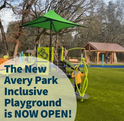 The New Avery Park Inclusive Playground is NOW OPEN!