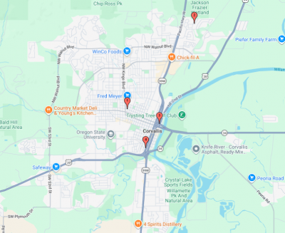 January Map of Burglaries