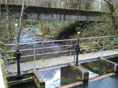 Image of a water intake in the rock creek watershed