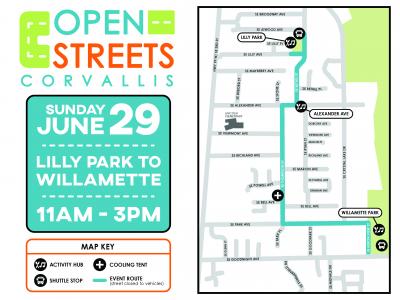 Open Streets map of activities
