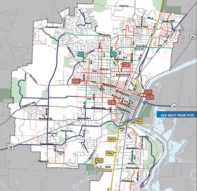 Map of all eleven Neighborhood Bikeway Projects
