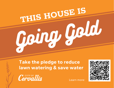 Going Gold yard sign