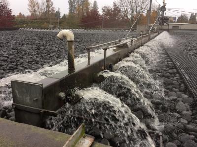 Trickling filter at Wastewater Treatment Plant